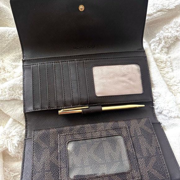 Michael Kors Brown Leather Wallet - Picture 3 of 11